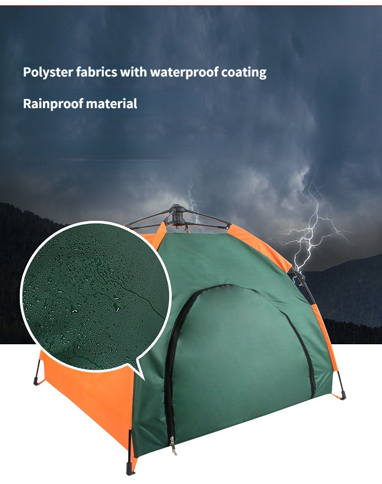 Cheap Goat Tents Outdoor Pet Tent Portable Foldable Automatic Cat House Kennel Rainproof Sunscreen Dog Nest Camping Car Mat   